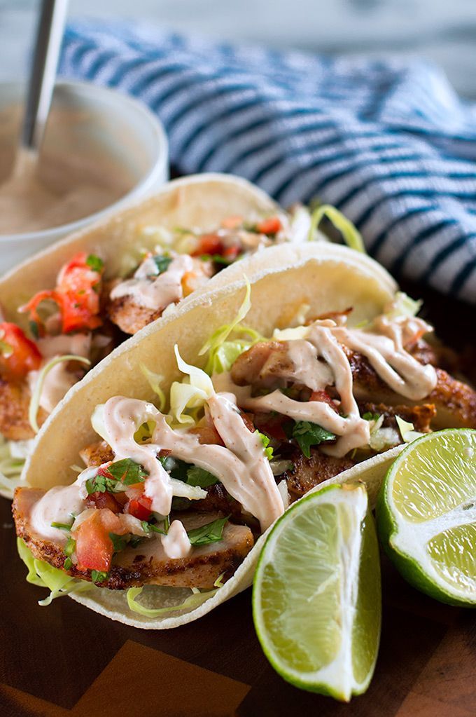 Easy Chipotle Chicken Tacos with Yogurt Sauce: Light & Flavorful